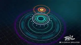 3D UI HUD Display Animation