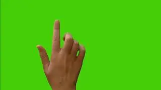 Hand Gestures on Green Screen (HD) - No Copyright!