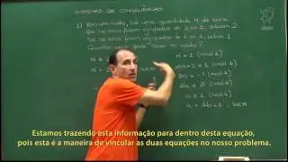 Aritmética - Aula 57 - Sistema de congruências 1 - Legendado