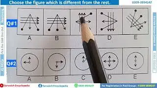 Choose the Different Figure| Spot the Odd One out| IQ MCQs | Police Constable BPS - 7 | Lecture # 4
