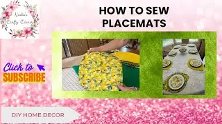 How to sew lemon placemats | diy table placemats | how to make simple placemats | #joannfabric