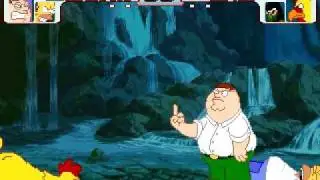 Peter & Homer vs Big Chickhen & Reptile