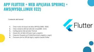 1  Introduccion Tutorial Web Api Spring Java y App Flutter