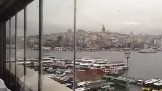 Шикарное раздвижное панорамное остекление ресторана в Стамбуле
