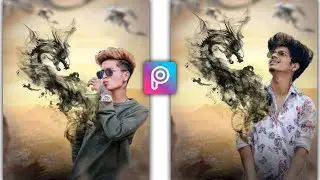 Dragon Smoke Photo Effect Idea | PicsArt Smoke Dragon Photo editing Tutorial - Tech Ghor