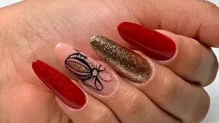 Diseño NAVIDEÑO súper ELEGANTE  en tonos ROJO Y DORADO + diseño de Esfera