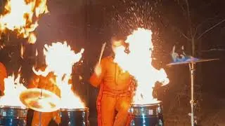 Номер с Огнём. Барабанщики Zanozzza