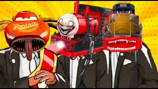 McQueen Eater Vs Choo Choo Charles Vs Truck McQueen - Coffin Dance Meme Cover