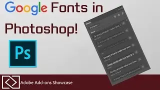 Fontea - Google Fonts in Photoshop! - Adobe Add-ons Showcase