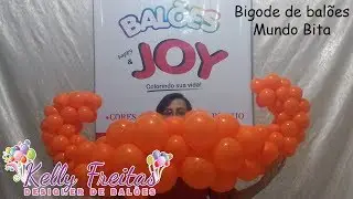 Bigode de balões Mundo Bita - Balões Joy