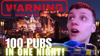 100 PUBS IN ONE NIGHT – The Most INSANE Drinking Challenge! 🍻 (How Far Did I Make It?)
