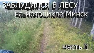 Заблудился в лесу на мотоцикле Минск. Часть 1