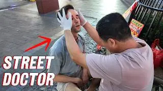 I Let a $10 Street Chiropractor Fix My Back… | Massage ASMR