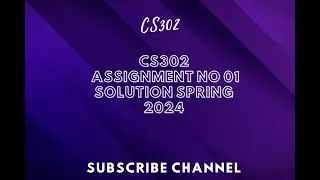 CS302 ASSIGNMENT SOLUTION NO 01 SPRING 2024 || cs302 assignment solution spring 2024