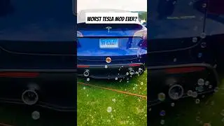 Worst Tesla Mod Ever #tesla #cars #carspotting #dreamride