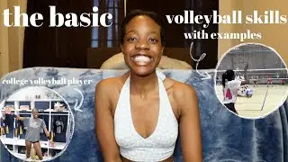 THE BASIC VOLLEYBALL SKILLS with EXAMPLES | Volleyball for Beginners