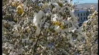 Украинский бульвар Осень и снегопад