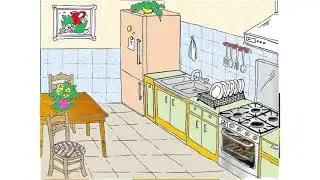 Мебель на испанском | Расположение предметов 2 |  Что есть на кухне?