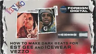 How to make DARK BEATS FROM SCRATCH for EST GEE and ICEWEAR VEZZO | Detroit Beat Tutorial FL Studio