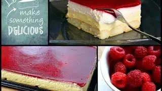 Kolač bez pečenja - Kremaste kocke sa preljevom od malina - English version (written) in the infobox