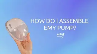 How do I assemble the hand-free breast pump Em?