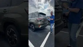 How to use hands free rear liftgate on the 2025 Subaru Forester