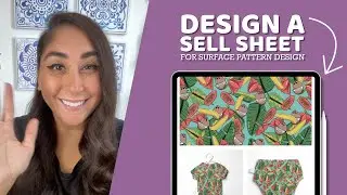 The Creative Studio Tutorial - Create sell sheets for surface pattern designs using Mockups