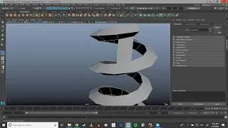 Maya 2018 Tutorial - Threaded Screw Modeling and Multicut Tool
