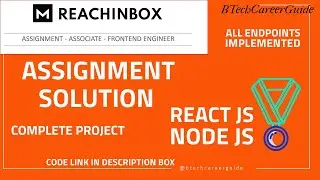 ReachInBox Assignment Solution 💥💛💛| Detailed Explanation | React Js | Node Js 