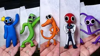 [ROBLOX] Making RAINBOW FRIENDS Paranoid meme Sculptures Timelapse