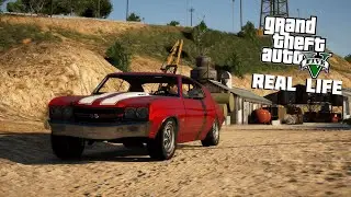 Реальная жизнь в GTA V - НАШЁЛ РАЗБИТЫЙ МАСЛ КАР!!! НОВАЯ МАШИНА В МОЁМ ГАРАЖЕ!!!