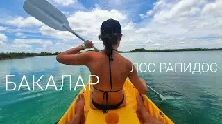 vlog3. Бакалар. Мексика. Уникальный водоем Лос Рапидос. Спуск по реке.