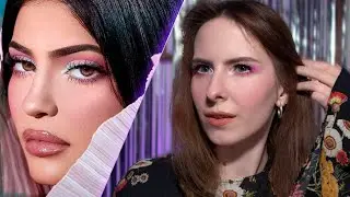 Повторяю макияж Кайли Дженнер бюджетной косметикой по уроку из Pinterest 😱
