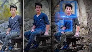 Viral Concept Photo Editing with Neon Squares in Photoshop CC