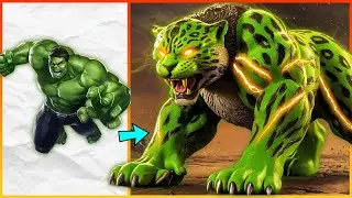 AVENGERS But Beast Mode 🐆: Marvel & DC Heroes as Battle Jaguars 💥
