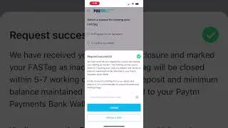 Deactivate Paytm FASTag