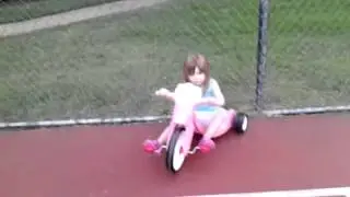 Addison's new big wheel
