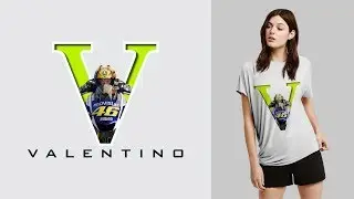 How to Create V - Letter Portrait Text Effect in Coreldraw