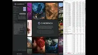 AMD RYZEN 7 9800X3D (stock) vs INTEL14900K (stock), Cinebench R24