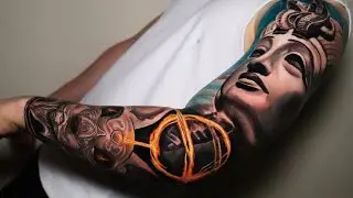 COMPLETED AN OUTER SLEEVE IN ONE DAY ( TIME LAPSE TATTOO) by Mr.reyes_ink