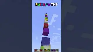 Minecraft Rainbow TNT🌈 (はいよろこんで) #minecraft #shorts
