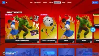 STREET FIGHTER BUNDLE BACK!! // Fortnite Item Shop
