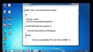 Exception Handling In JAVA