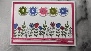 Fun flowers - make a cute and quick card with the flowers from Just My Type stamps from Stampin Up