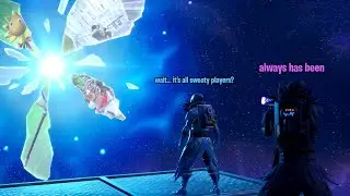 A semi high quality Always Has Been meme but it's in Fortnite