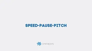 How to Change Speed, Pause and Pitch AI Humans - Synthesys AI Studio