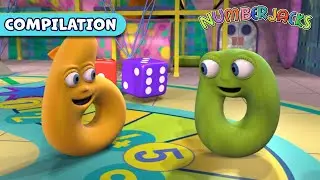 Number Bonds to 5 and 6! | Numberjacks Adding & Subtracting Compilation