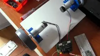 Two wheel balancing robot (first test)