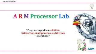 Basic operations (Addition, Subtraction, Multiplication, Division) LPC 1768 ARM Assembly Program