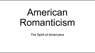 GW2 - American Romanticism